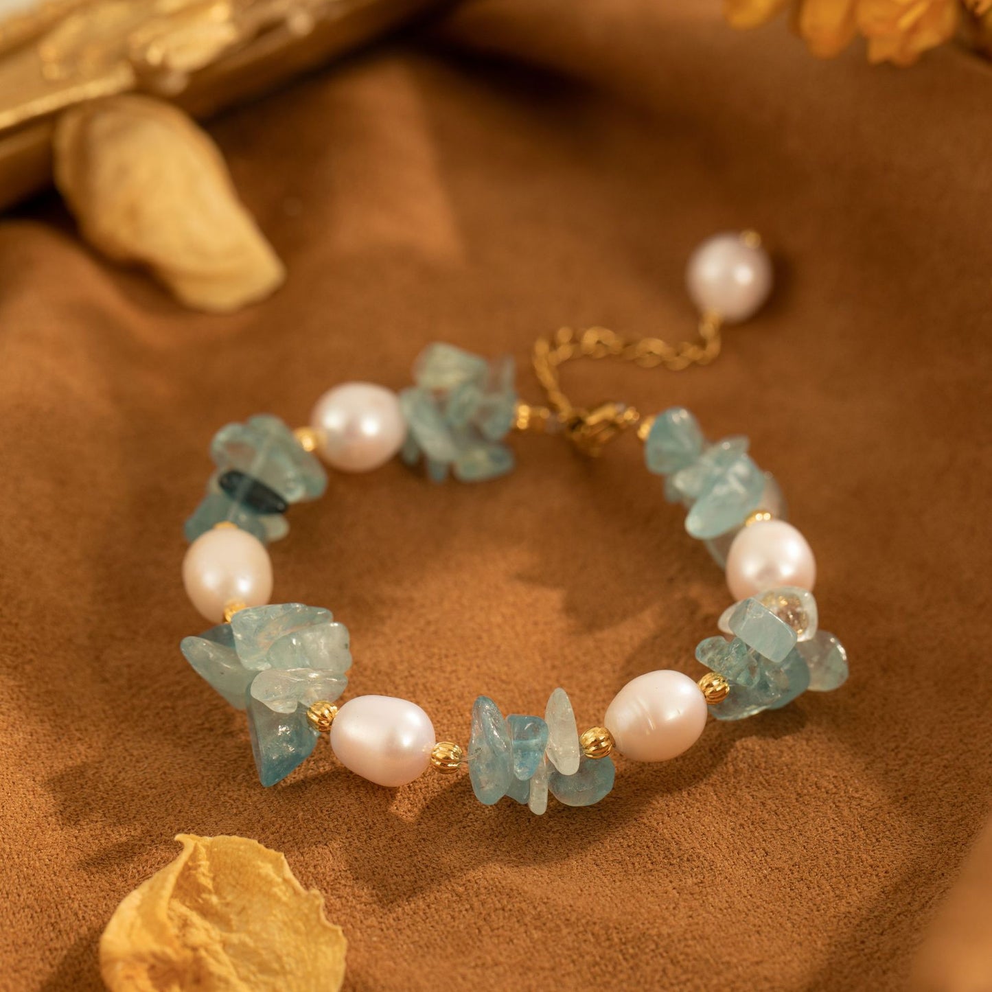 Pearl Aquamarine Bracelet