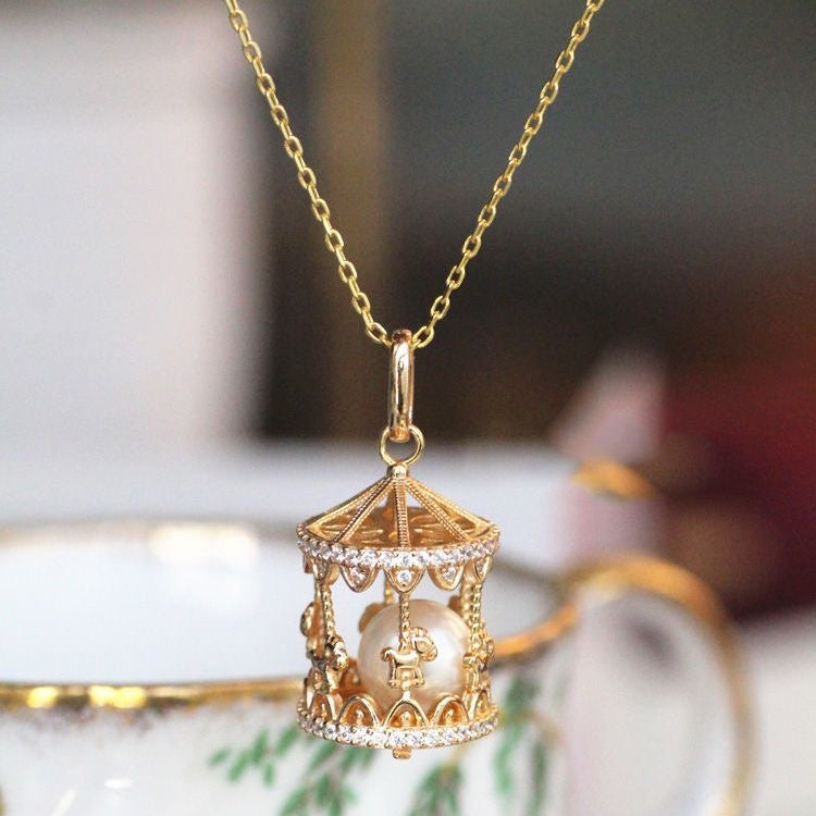 An open necklace  Merry-go-round